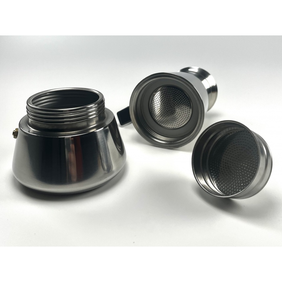 Moka pot Kaffia 6 cups stainless steel