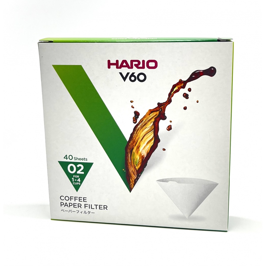 Papírové filtry Hario V60-02 40 ks, bílé (VCF-02-40W)