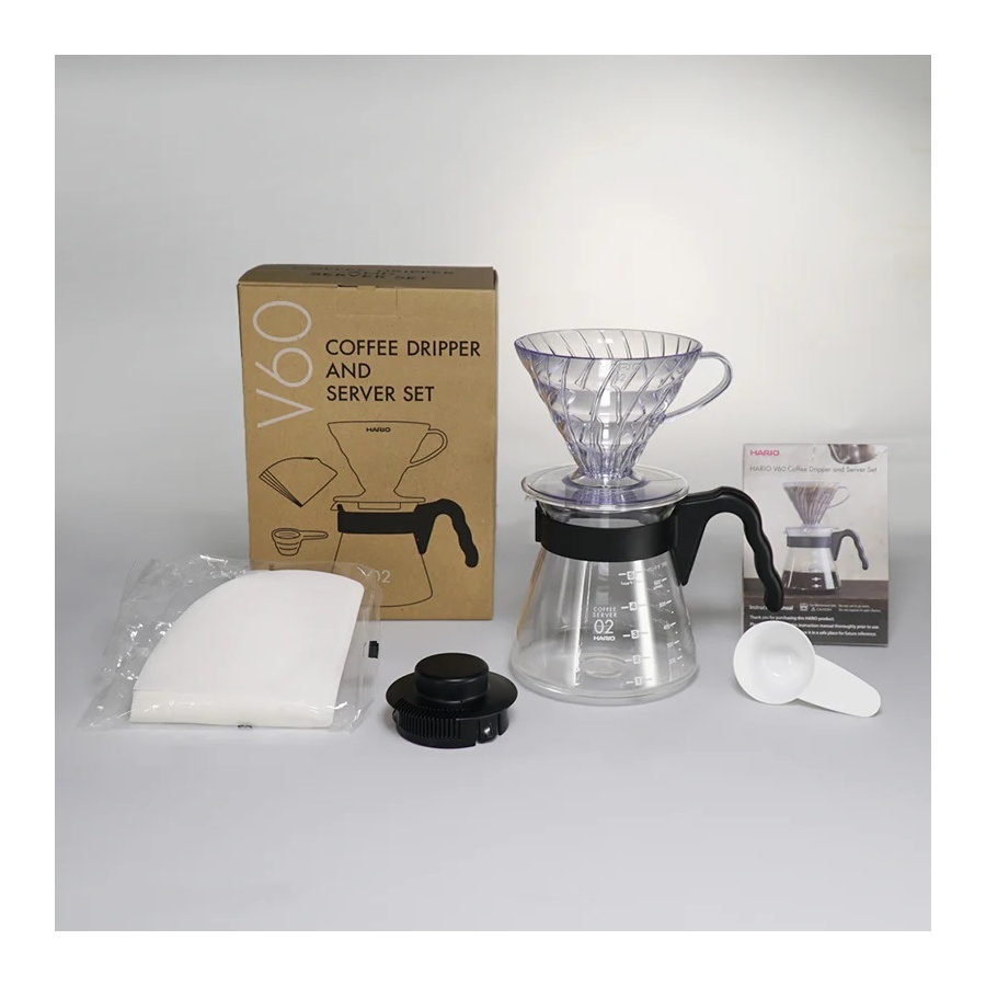 Hario V60 Pour Over Craft - negru (VCND-02B-EX)