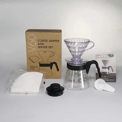 Hario V60 Pour Over Craft - черен (VCND-02B-EX)