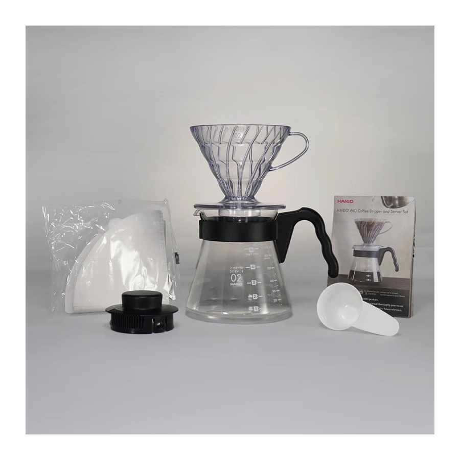 Hario V60 Pour Over Craft - črn (VCND-02B-EX)