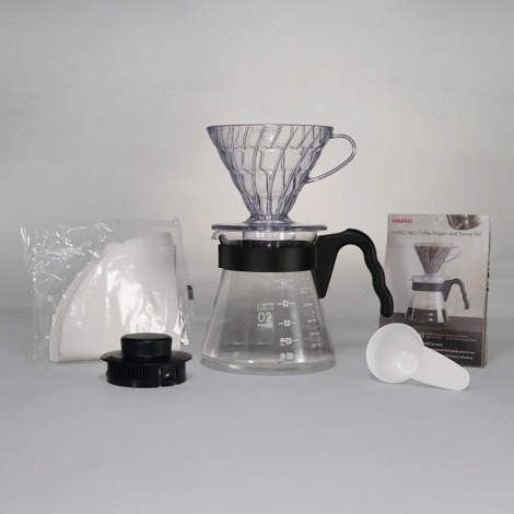 Hario V60 Pour Over Craft - черен (VCND-02B-EX)