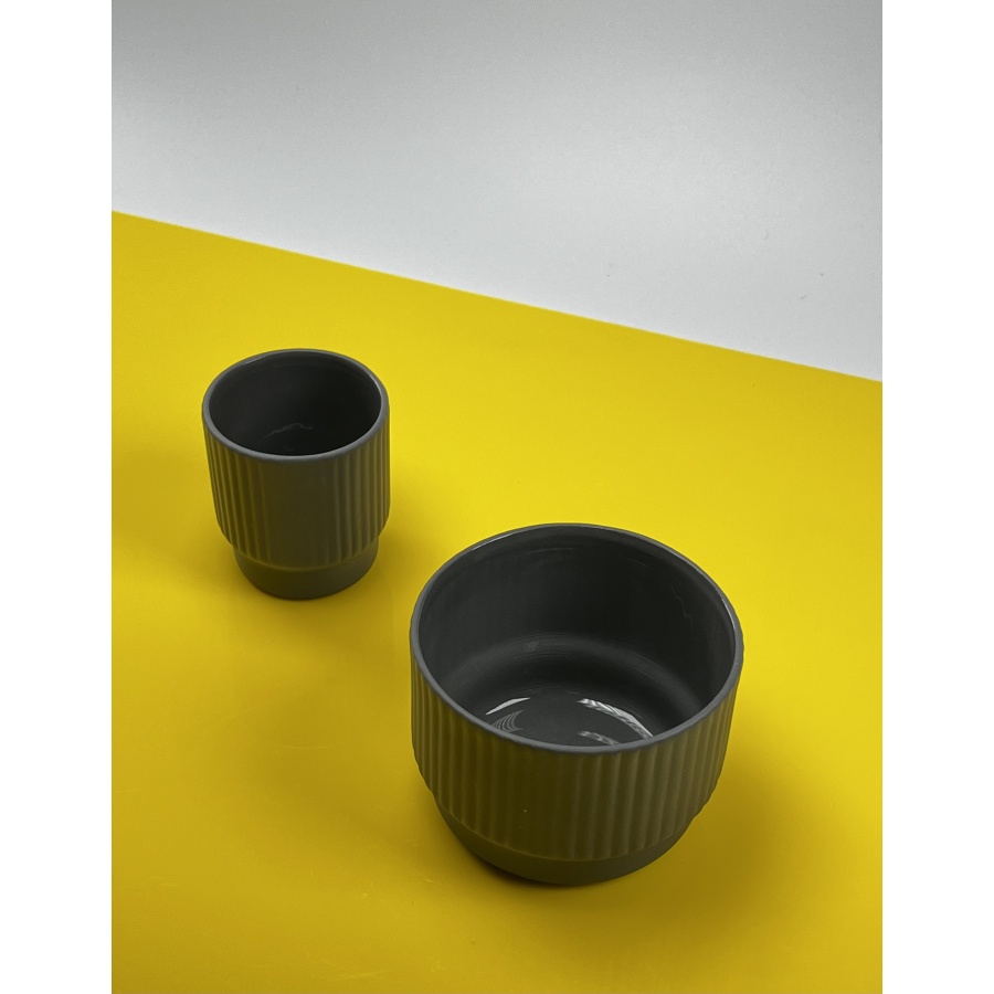 Ceașcă Kaffia Style Espresso 60 ml -gri închis