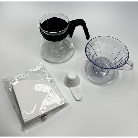 Hario V60 Pour Over Craft - negru (VCND-02B-EX)