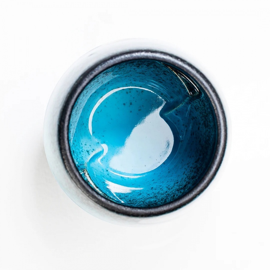 Icosa Avensi Wave Keramický šálek AERESSO Atlantis Blue 180 ml