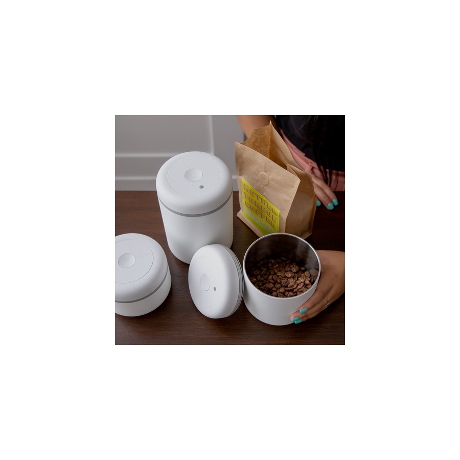 Fellow Atmos 280g vacuum canister alb