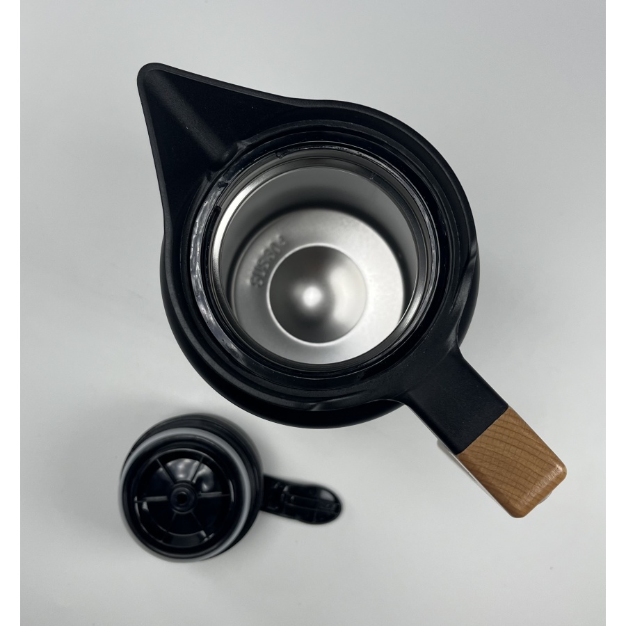 Thermos Kaffia 2 l with wooden handle - BLACK