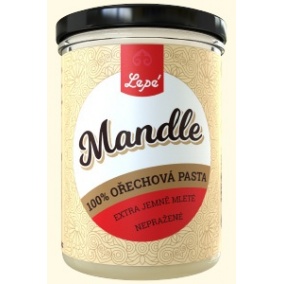 Lepé Mandľové maslo 400g - 100% prírodná orechová pasta