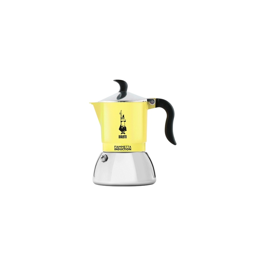 Bialetti Moka Induction Fiammetta - 2 чаши жълт НОВО