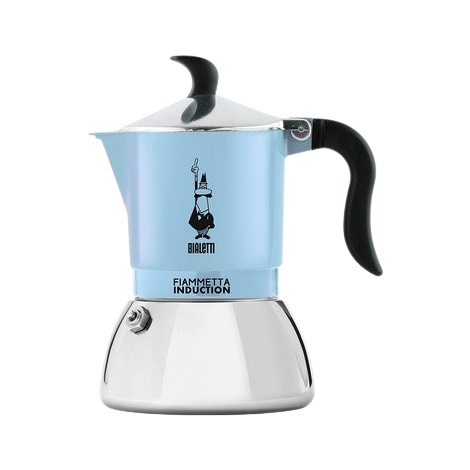 Bialetti Moka Indukcijska fiameta - 2 skodelici svetlo modra NOVO