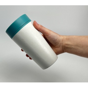 Kružna čaša (rcup) kreda i akvamarin 340 ml 2