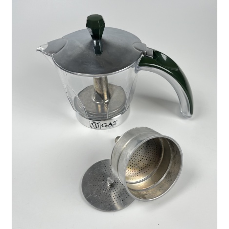 Elektryczny czajnik moka G.A.T. Vintage 4-6 zielony - UŻYWANY / WYPRZEDANY