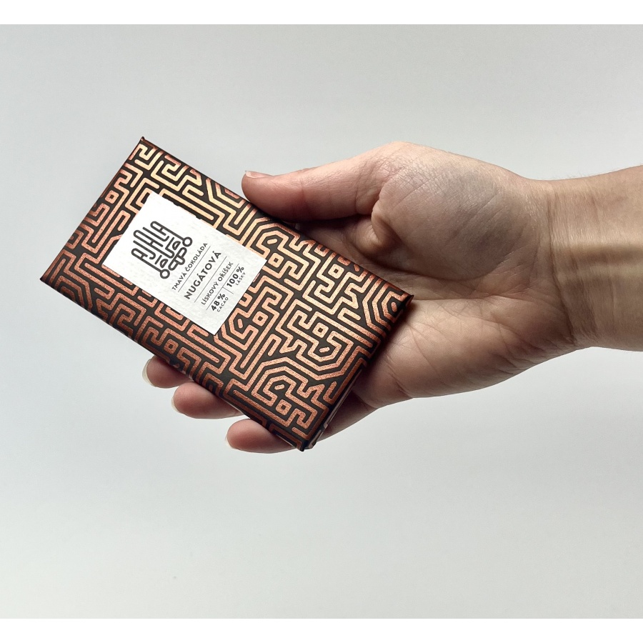 Čokoláda Ajala 48% nugátový lieskový orech