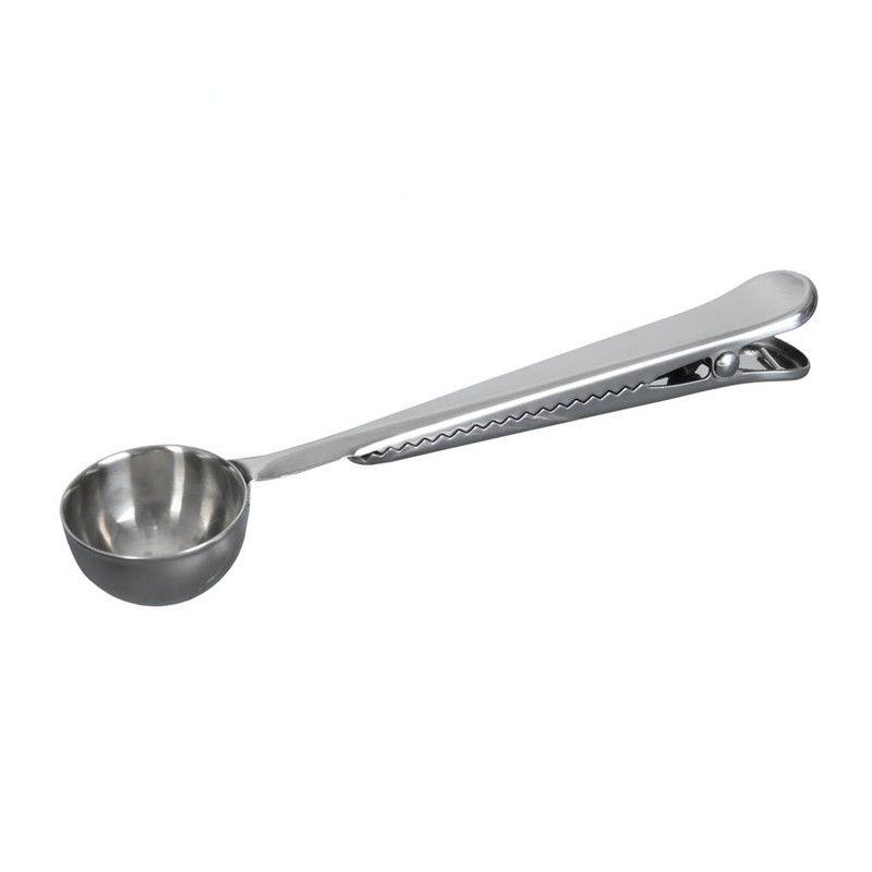 Odmerka na kávu s klipom, nerezová