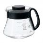 The Hario V60 Range Server 360ml heat-resistant glass coffee pot for professional serving of fresh coffee. Also suitable for microwave.Volume: 360ml