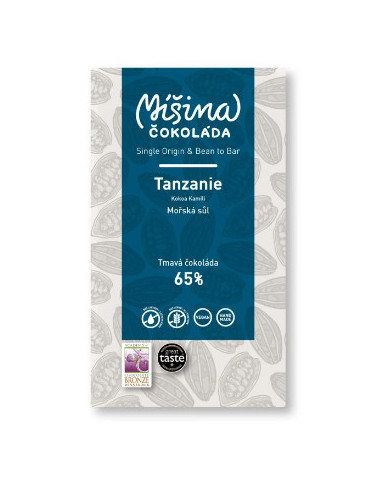 Chocolate Mixed chocolate, Tanzania with sea salt, 65%