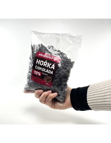 Allnature étcsokoládé 70% pekándió 500 g