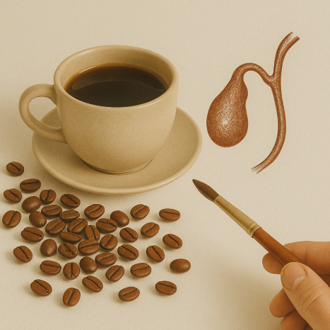 Kawa a pęcherzyk żółciowy